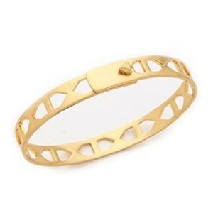 Gold Madewell Geometric Cutout Bangle